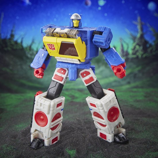 Transformers Generations Legacy Evolution Voyager Class figurine articulée Twincast et Autobot Rewind 18 cm