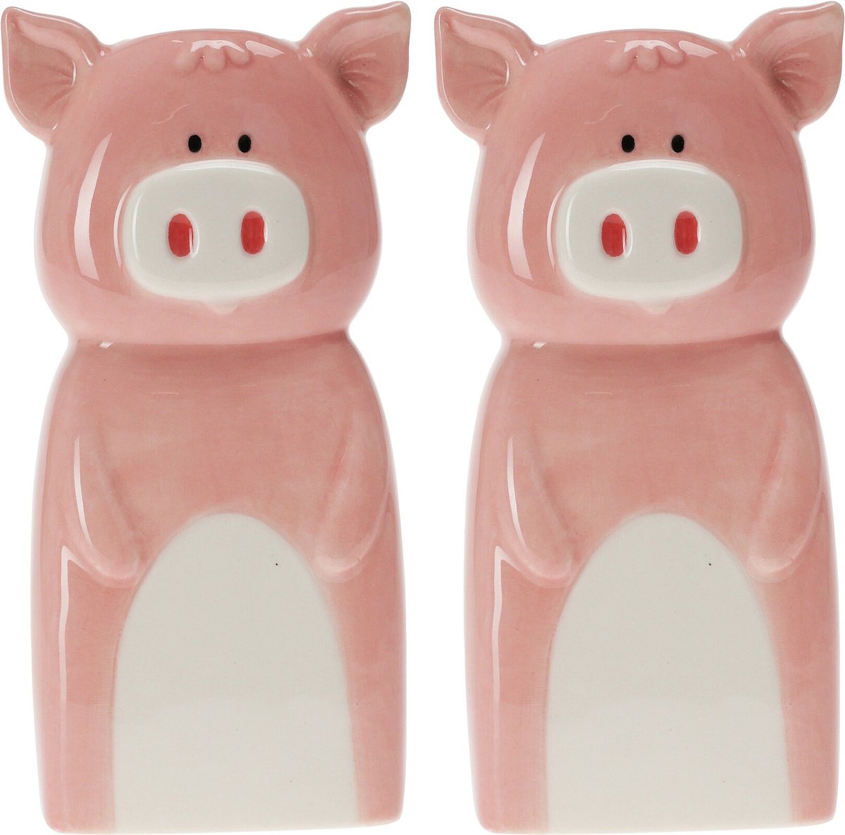 Waterverdamper radiator - 2x - varken - kunststeen - kinderkamer - 18 cm - luchtbevochtiger