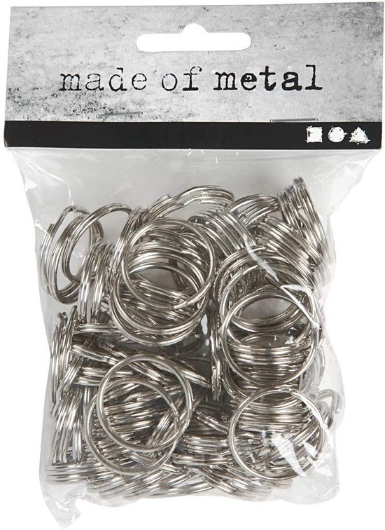 Porte-clés, D : 25 mm, 100 pièces