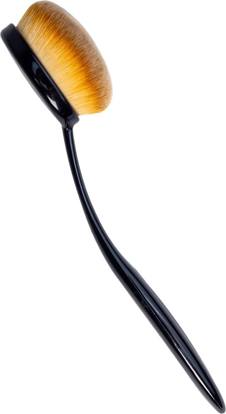 Foto: Intirilife make up brush ovaal in maat 2 borstel diameter 3 5 cm beauty blender makeup brush tandenborstel vorm inktborstel cosmetische brush voor foundation concealer primer schilderen
