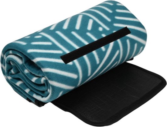 Couverture de pique-nique - 150 x 130 cm - Facilement pliable - Imperméable - Compacte - avec poignée