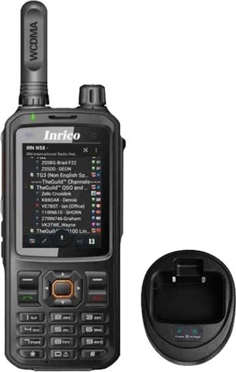 Inrico T320 V2 4G LTE Zello Portofoon, GPS, Smartphone, GSM, Wifi met tafellader
