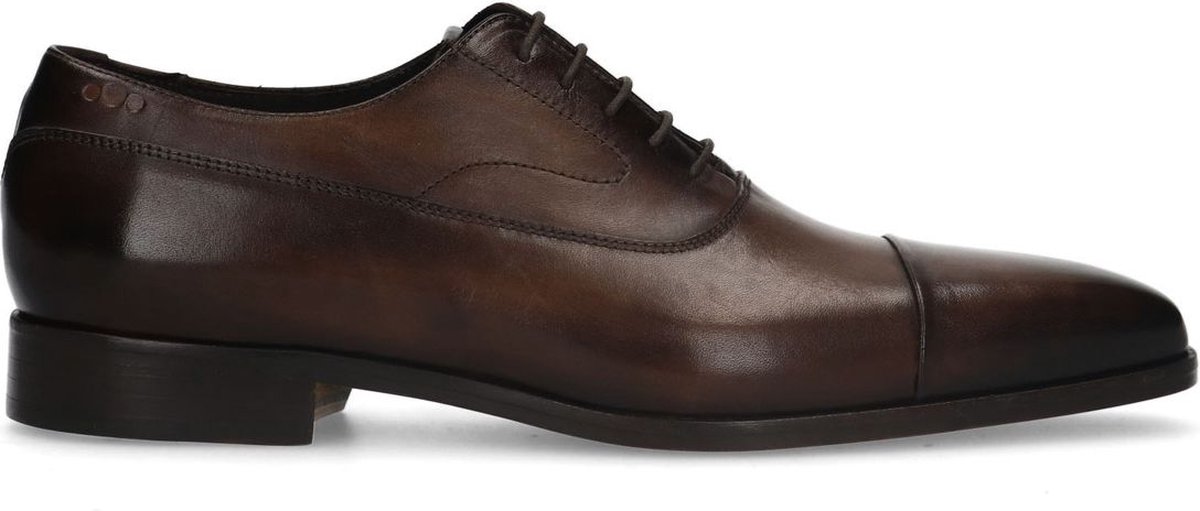Heritage - Heren - Cognac leren veterschoenen - Maat 43