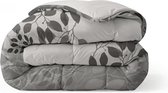 Zelesta Royalbed Silver Wilderness 240x200cm - Dekbed sans housse - 30 jours de sommeil d'essai - Couette sans housse lavable - Couette imprimée - Couette été & couette hiver toute l'année