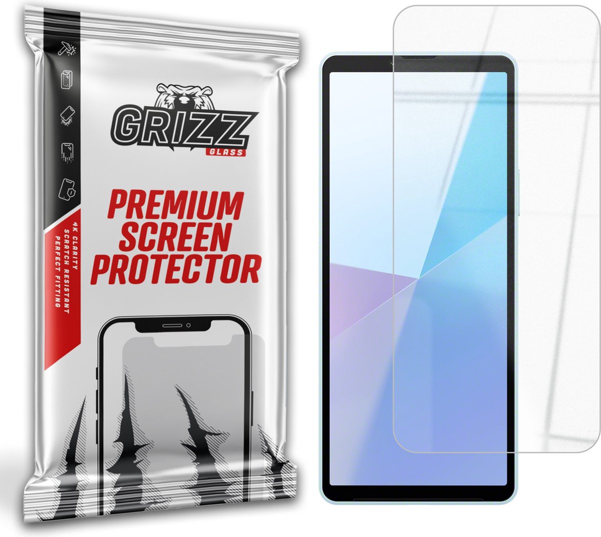GrizzGlass HybridGlass Screenprotector voor Sony Xperia 10 VI - Transparant