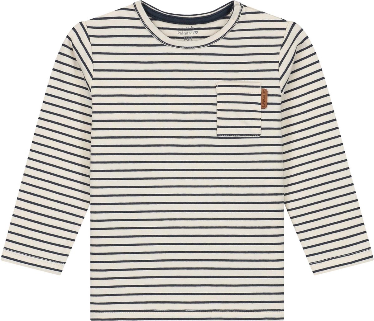 Prénatal Peuter shirt - Jongens - Dark Bluegrey - Maat 80