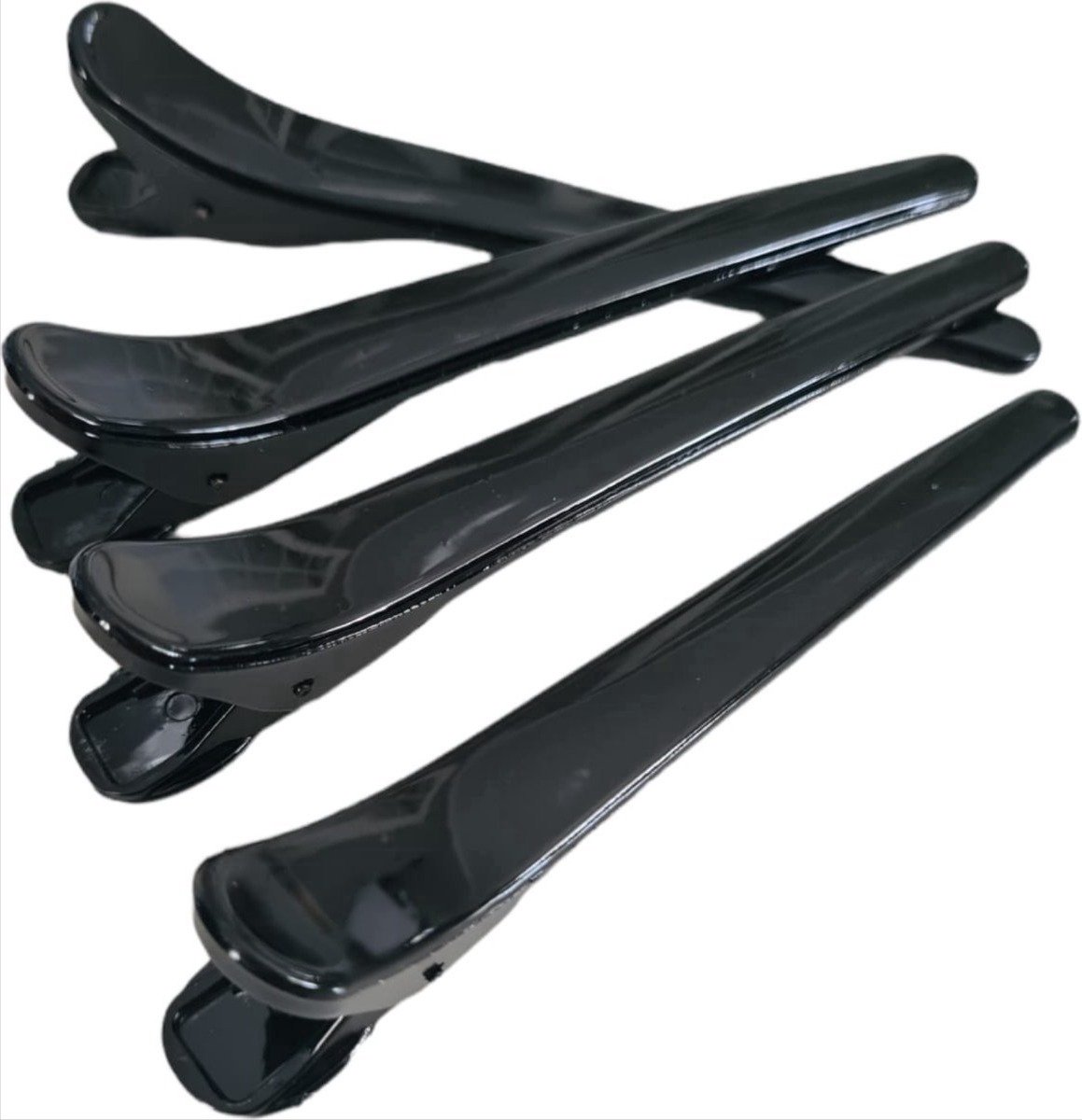 *** Heble® - Stevige Kappers Haarklemmen Vasthouden Grip Speld - 6 stuks - Inclusief Zwarte Klemmen - Professionele Kwaliteit ***