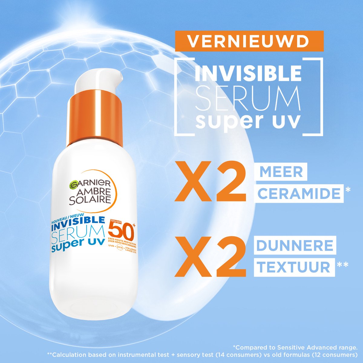 Garnier Onzichtbaar Zonnebrand creme met hoge bescherming SPF50+ - Afbeelding 4