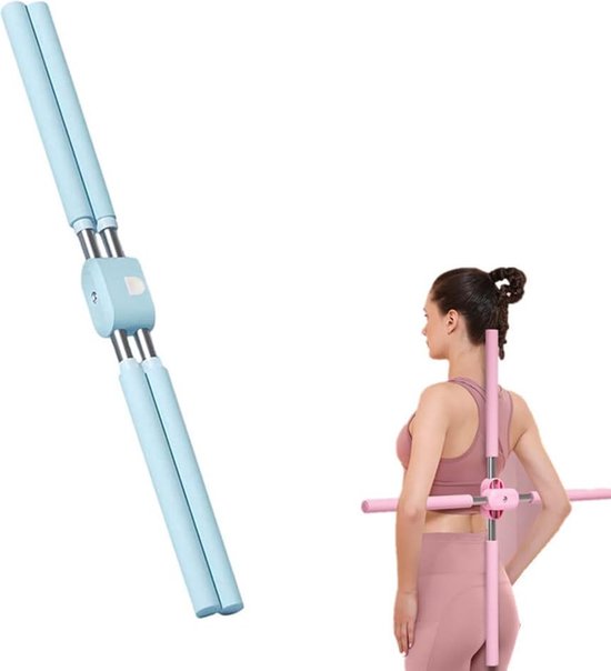 Yoga-Korrektor Stab - 80 Cm Haltungstrainer Für Fitness Und Dehnung