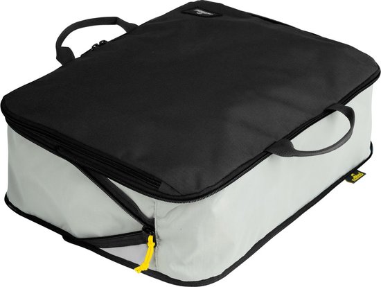 Cube d'emballage de compression NOMAD® | Taille L | Cube de compression puissant | Noir | Cube d'emballage organisateur de bagages