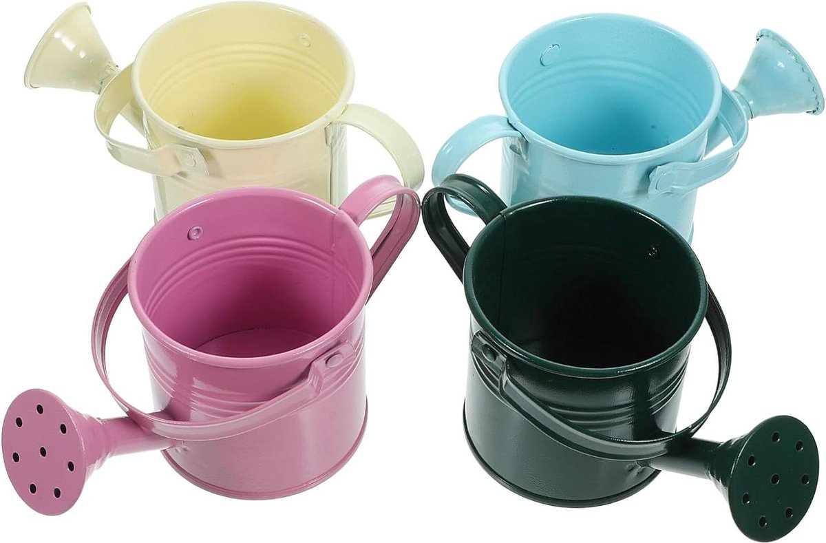 5 stuks ijzeren plantenketel - gegalvaniseerde plantenbak - kerstdecoratie - irrigatie - gieter - cadeau speelgoed - kleine speelgoedset - bloempot voor kinderen - thuisdecoratie Watering Can