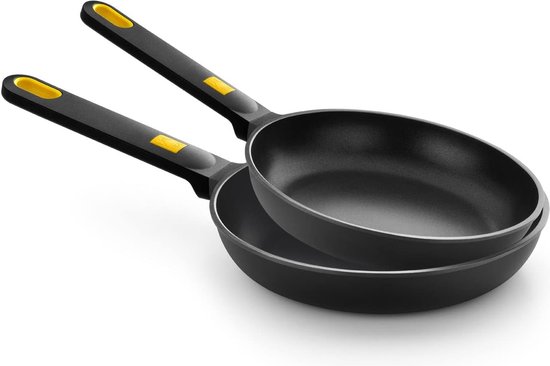 IBILI Bux - Poêle Double à Omelette avec Revêtement Antiadhésif (24 cm) - Alumin