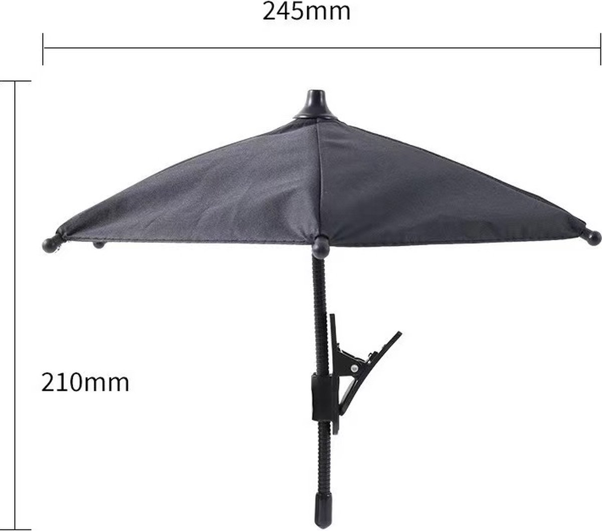 Telefoon paraplu - Parasol tegen de zon voor smartphone - Zuignap - Diverse kleuren