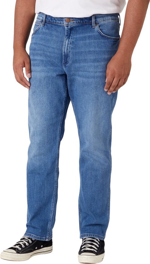 Wrangler Authentics Cargobroek Logan met relaxte pasvorm van keperstof voor heren, 36W / 30L