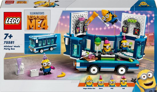 Foto: Lego despicable me 4 muzikale feestbus van de minions 75581