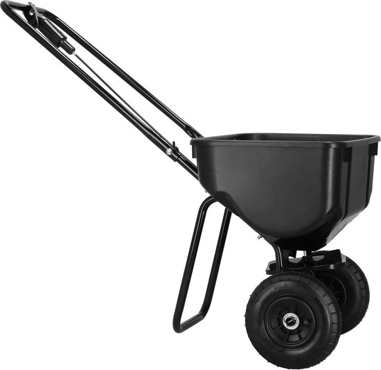 Springos Strooiwagen - Tuin - Mest - Zwart - 25 kg van Springos — afbeelding 4