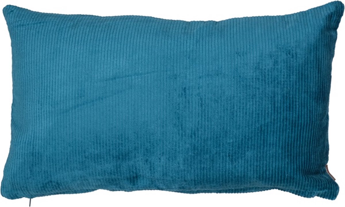Kussen Shiny Corduroy T Urquoise | 30 X 50 | Sierkussen Voor Woonkamer Of Slaapkamer