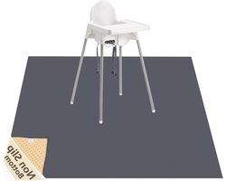 WOMUMON 129 cm wasbare spatmat kunst ambachten anti-slip vloerbeschermer - grijs