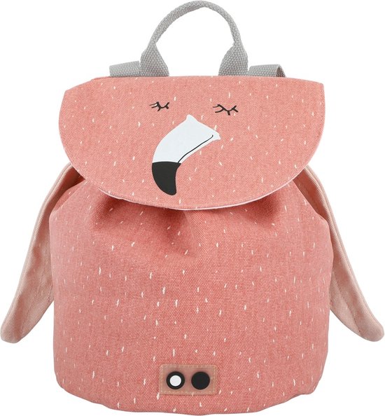 Trixie Rugzak - Mrs. Flamingo - Schooltas Waterafstotend - Kleine Rugtas voor Kind - Voor Jongens en Meisjes - Gymtas - Roze