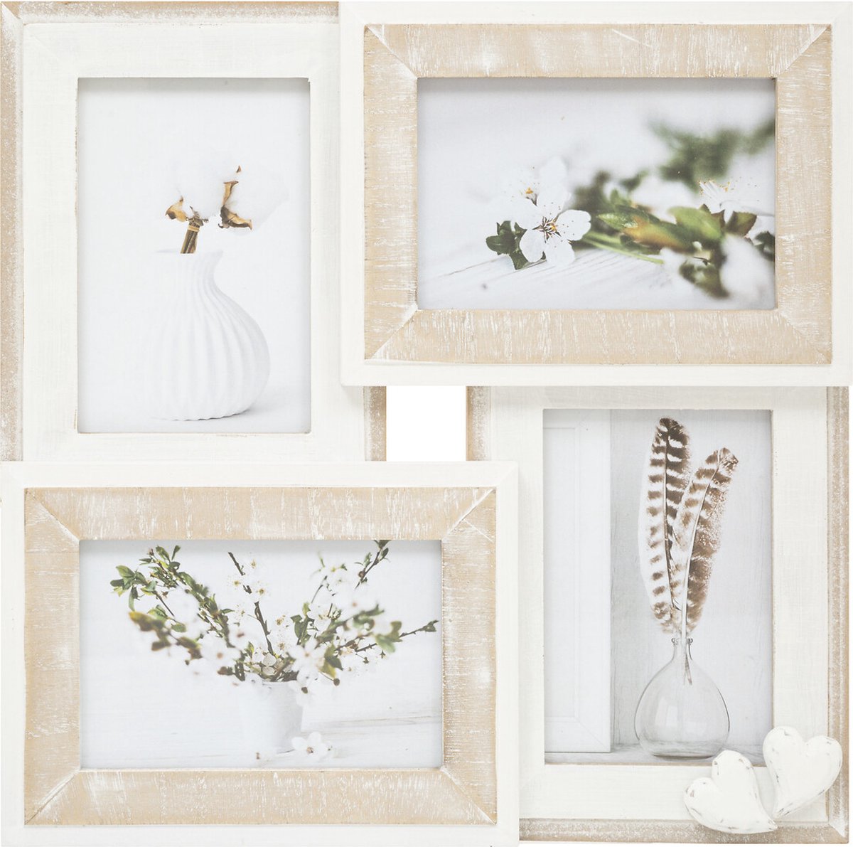 Atmosphera Créateur d'intérieur® Fotolijst voor 4 foto's PAULO Beige