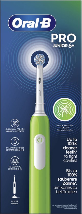 Oral-B PRO Junior Elektrische Tandenborstel Groen - Oral-B - €42,49