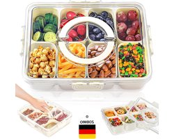 Snackborden van porselein - Ideaal voor serveren - ZOBMIO FIH 333 snackbox