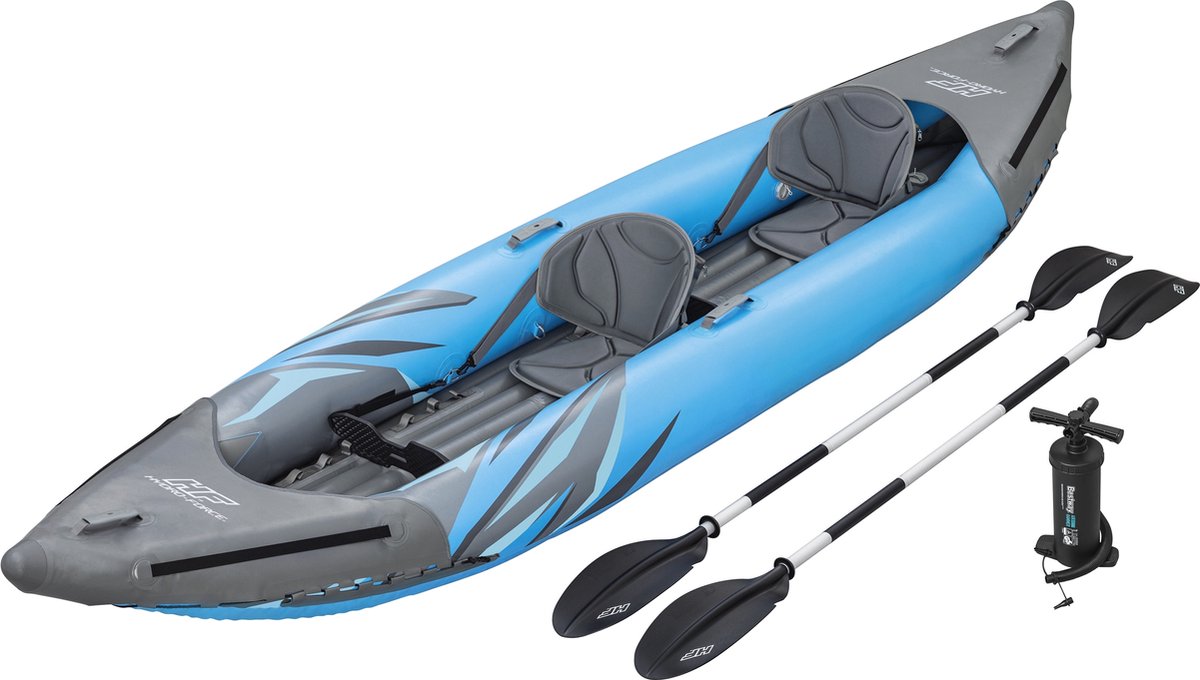 surge elite tweepersoons opblaasbare kajak 3,82 m - bestway - 65144-1