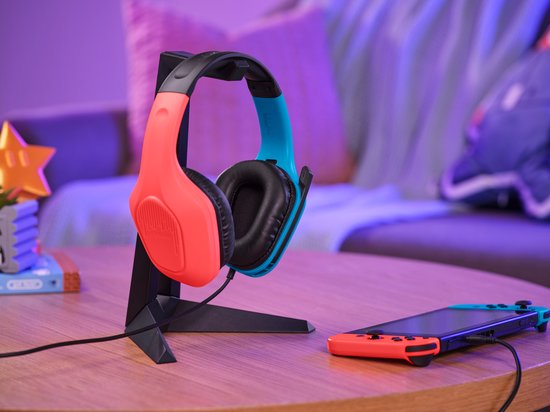 Trust GXT 416S Zirox - Casque de Gaming filaire - pour Nintendo Switch - 3,5 mm - Stéréo - Rouge/ Blauw