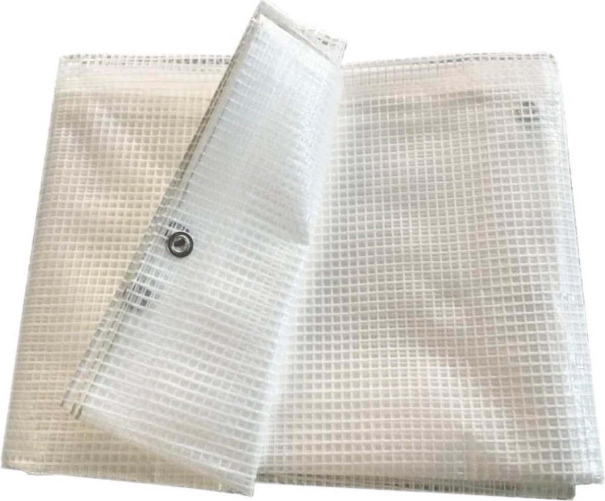 Afdekzeil transparant waterdicht 4x5m Fotomagneet Tuinzeil met oogjes Broeikasfolie Buiten en tuin Tuinmeubelen Camping Afdekfolie transparent tarp