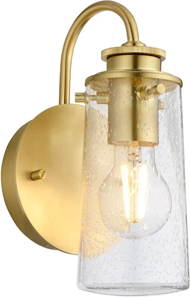 Kichler LED Wandlamp Braelyn | 1X E27 Max 40W | IP44 | Brushed Brass