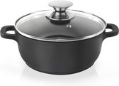 Kookpan Graniet met Glazen Deksel GRANDE 20 cm, 2,3 l - Kookpot - Soeppan