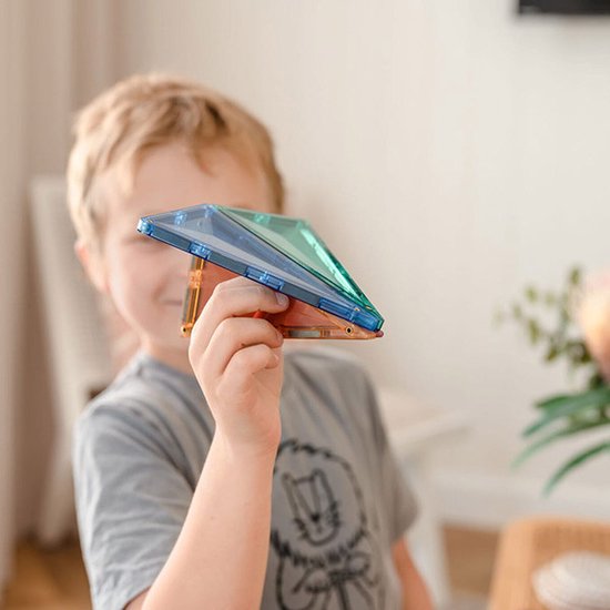 Pack de démarrage Connetix Pastel | Dalles magnétiques | 64 pièces