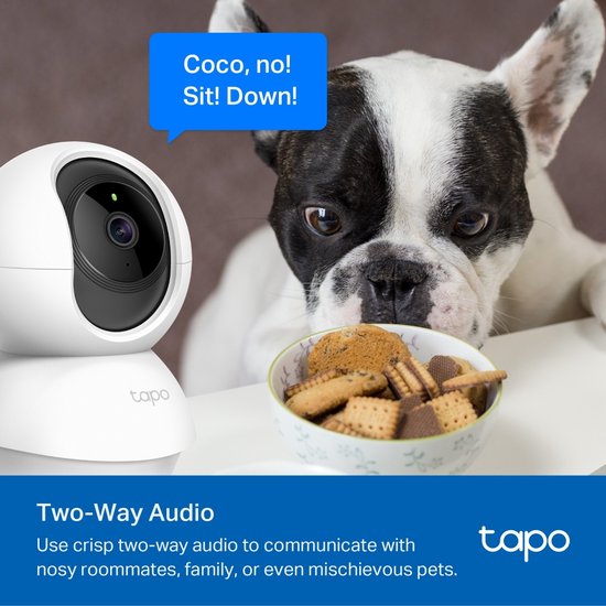 TP-Link Tapo 2K bewakingscamera voor babyfoon, hondencamera met bewegingsdetectie, 2-weg audio, nachtzicht, cloud- en SD-kaartopslag (tot 256 GB), werkt met Alexa & Google Home, 2-pack (C110P2 TP-Link Tapo 2K bewakingscamera voor babyfoon, hondencamera met bewegingsdetectie, 2-weg audio, nachtzicht, cloud- en SD-kaartopslag (tot 256 GB), werkt met Alexa & Google Home, 2-pack (C110P2