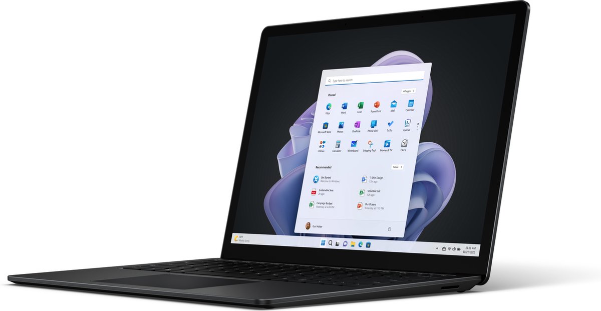 Microsoft Surface Laptop 5 -Notebook - Touchscreen - i5/8GB/512GB Zwart - 13,5 inch — afbeelding 3