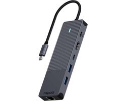 USB-C Multiport Adapter, UCM-2002 , 6-in-1, Donker Grijs