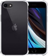 Hoesje - Geschikt voor Apple iPhone 7 / 8 / SE 2020 / 2022 - Sterk & Shockproof - Siliconen Case - Back Cover - Telefoon Hoes Shock Proof - Telefoonhoesjes - Transparant