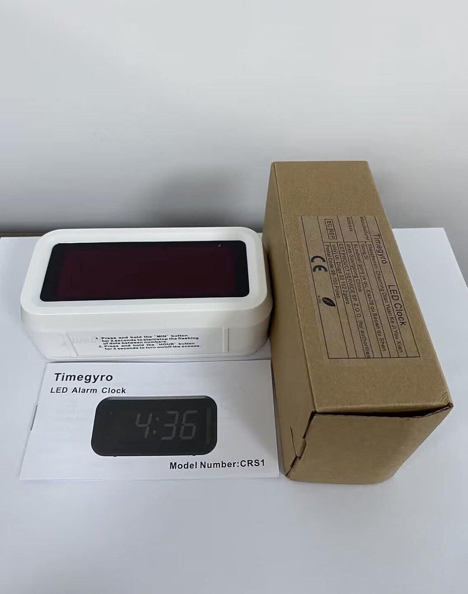 Réveil LCD DONGKER Avec Thermomètre Et Hygromètre – Parfait Pour Les Gros Dormeurs !