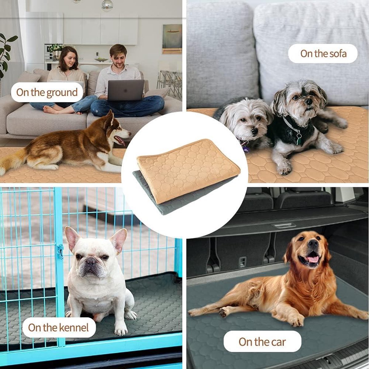 Nobleza - 120 x hygiënische trainingsmatten voor honden. Ultra absorberend. 90 cm x 60 cm. 120 stuks