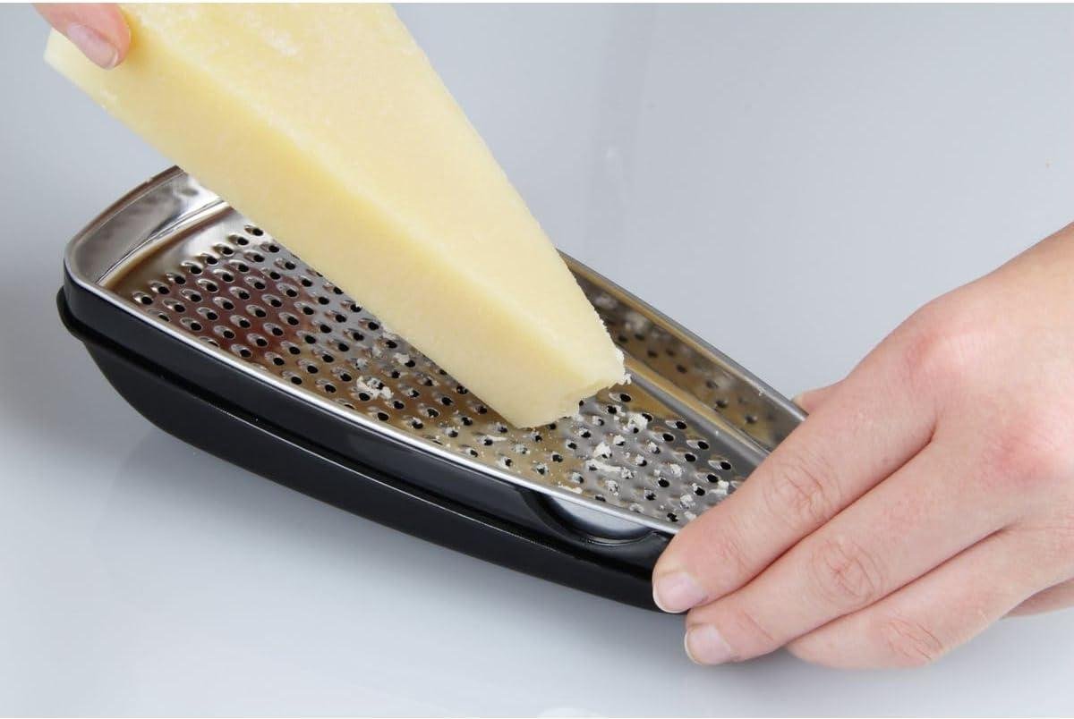 Keukenset rasp voor kaas van roestvrij staal vaatwasmachinebestendig transparant grijs 1 stuk Kaasrasp