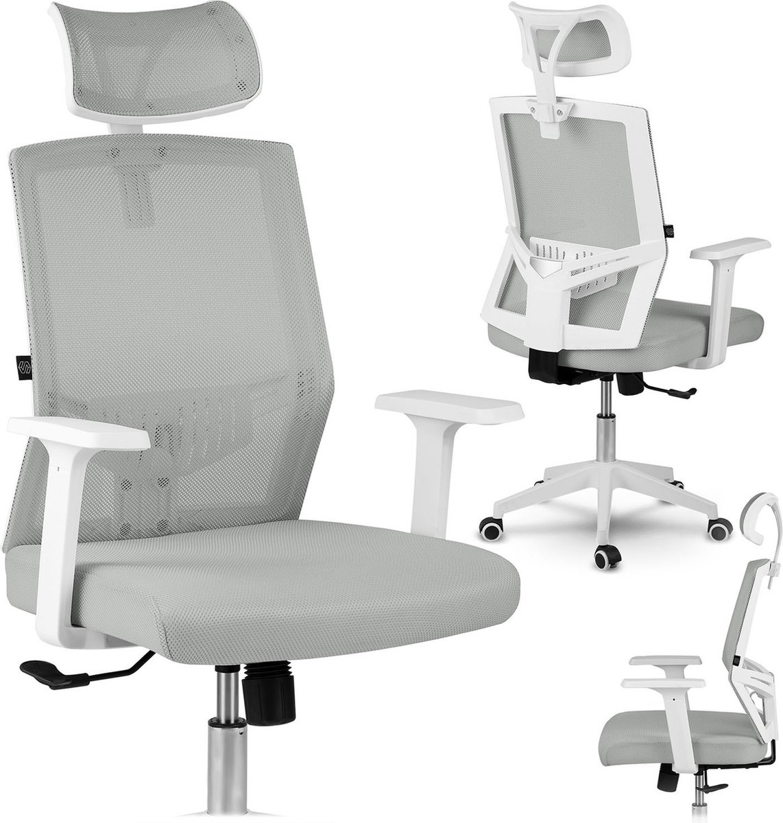 Sofotel Rotar-serie - Bureaustoel - Grijs - Micromesh - Ergonomisch