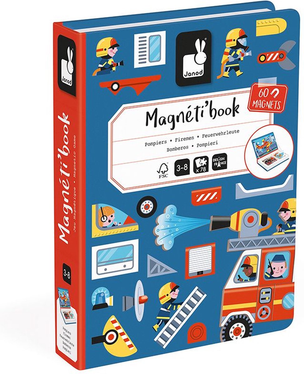 Janod - Magnetibook - Brandweer — afbeelding 13
