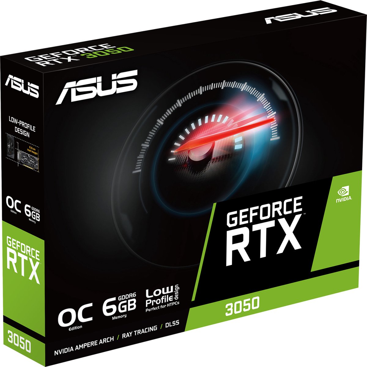 ASUS GeForce RTX 3050 LP OC 6GB GDDR6 PCIe 4.0 Low Profile Videokaart met HDMI 2.1, DisplayPort 1.4, DVI-D - Afbeelding 2