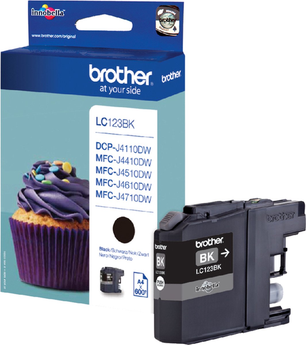 Brother Originele MultiPack LC-123VALBP inktcartridge zwart, cyaan, magenta en geel
