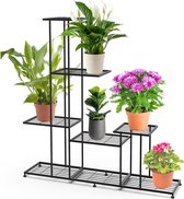 HowHomely Moderne metalen bloemenstandaard, 70 cm hoog, met zwarte bloempot, rond, diameter 19 cm, robuuste standaard, plantenstandaard voor decoratie binnenshuis HowHomely Moderne metalen bloemenstandaard, 70 cm hoog, met zwarte bloempot, rond, diameter 19 cm, robuuste standaard, plantenstandaard voor decoratie binnenshuis