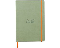 Notitieboek rhodia a5 lijn 80 vel 90gr celadon