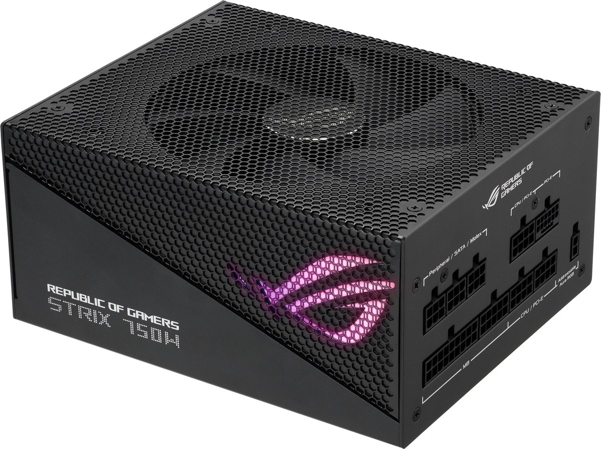 Asus Rog Strix 750W Gold Aura Edition Power Supply Unit 20+4 Pin Atx Atx Zwart voeding - afbeelding 3