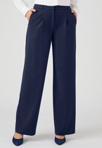 Damart Broek van crepe stretch Dames Blauw 42 bol