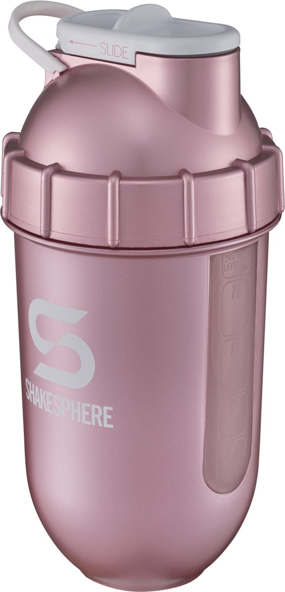 ShakeSphere Tumbler View (700ml) Rose Gold / Clear Window - Accessoires - Shakers & Mixers