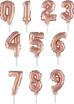 ESPA - Taarttopper ballon nummer roségoud 12,7 cm