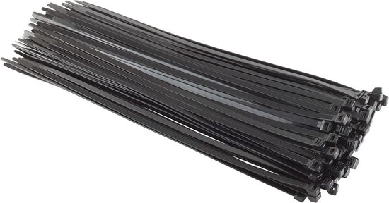 Kabelbinders Zwart - 100 stuks - 450 mm x 90 mm - Treksterkte 794 kg